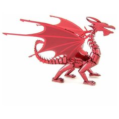 Металлический 3D конструктор красный Дракон (Red Dragon Metal Earth) Fascinations