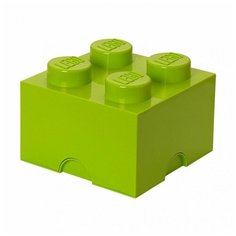 Ящик для хранения LEGO 4 Storage brick лаймовый