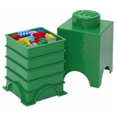 Ящик для хранения LEGO 1 Storage brick зеленый