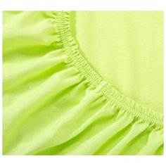 Простыня трикотажная на резинке, Ricotio, 180х200х20см, салатовый