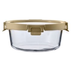 Контейнер для еды Smart Solutions стеклянный 650 мл светло-бежевый ID650RD_7534C