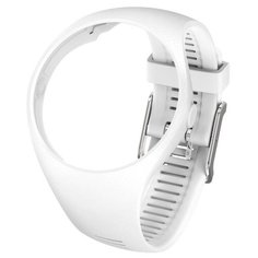 Сменный силиконовый ремешок для POLAR M200 размер S/M белый, white strap