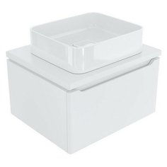 Тумба д/ванной "ВИКТОРИЯ-60" Софт белый под ум.Джой-46/ум.Триумф-56/Ringo-53 (ПВХ) Mixline