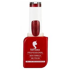 Гель-лак для ногтей Silvana New Formula, 10 мл, №200 малиновое конфетти