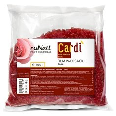 Runail Professional Пленочный воск Cardi "Роскошная роза" в гранулах 500 г