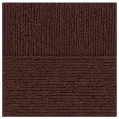 Пряжа для вязания ПЕХ Зимняя премьера (50% мериносовая шерсть, 50% акрил) 10х100г/150м цв.017 шоколад Пехорка ПЕХ.ЗИМ.ПР.017