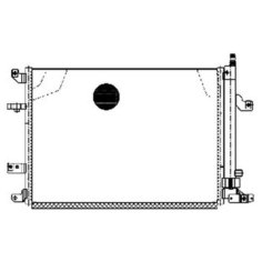 Радиатор кондиционера Luzar LRAC 1056 для Volvo S60 I, S80 I, XC70