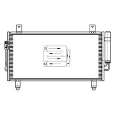 Радиатор кондиционера Luzar LRAC 1162 для Mitsubishi Outlander III