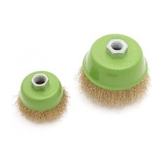 Щетка для УШМ проволочная чашка с резьбой М14 75 мм 100/1 (Производитель: Дело Техники 274475)