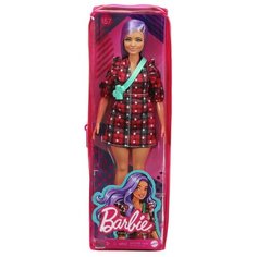 Кукла Mattel Barbie Игра с модой FBR37 / GRB49 (фиолетовы волосы, красное клетчатое платье)