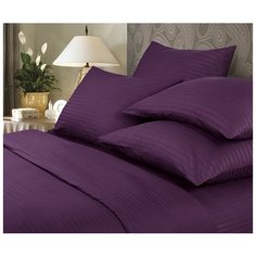 Комплект постельного белья Verossa stripe-sateen "Violet" (фиолетовый), евро