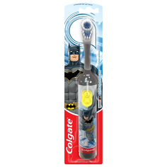 Электрическая зубная щетка Colgate Kids Battery Powered Toothbrush, Batman - Extra Soft Bristles Серая