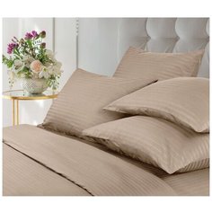 Комплект постельного белья Verossa stripe-sateen "Bronze", евро