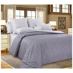 Комплект постельного белья на молнии Этюд фиолетовый 4 наволочки Евро Макси Империя текстиля