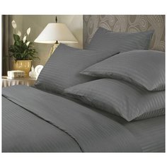 Комплект постельного белья Verossa stripe-sateen "Gray", евро