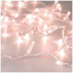 Светодиодная гирлянда ARD-STRING-CLASSIC-1000-CLEAR-100LED-PULSE Rose Gold (230V, 7W) (Ardecoled, IP65) Arlight