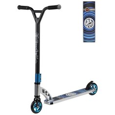 Самокат трюковой X-ST60 (4) (колёса 110 мм, алюм. обод, стальной Y-руль) (Синее сердце/Blue love sport) Farfello