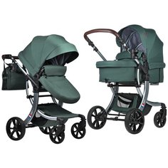 Коляска трансформер Aimile Original New Silver (Вечнозеленый NDS-1) Farfello