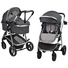 Коляска трансформер Pristina (Черный PS-15) Farfello