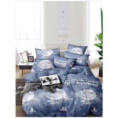 Постельное белье Simple House "Марион" 2-сп на молнии Наволочка 50х70 см 2 шт Простынь на резинке 160х200 см Пододеяльник 175х215 см