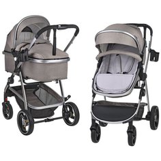 Коляска трансформер Pristina (Коричневый PS-14) Farfello