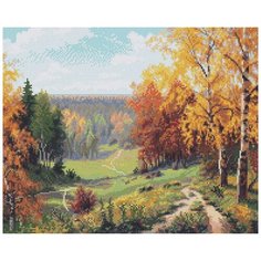 Алмазная мозаика "Прищепа. Бабье лето", 40x50 см Molly