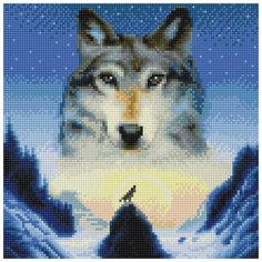 Алмазная мозаика "Зов дикой природы", 30x30 см Molly