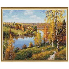Алмазная мозаика "Прищепа. Осень. Глубинка", 40x50 см Molly