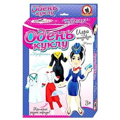 Настольная игра: Одень куклу. Профессии Жанна (на липучках), Русский стиль