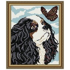 Алмазная вышивка Арт Соло "Кавалер кинг чарльз спаниель", 24,6x20 Art Solo