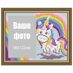 Алмазная вышивка паспарту Арт Соло "Единорожка", 18x14 Art Solo