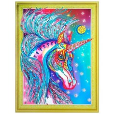 Алмазная мозаика 5D "Волшебный единорог", 30x40 см Color KIT