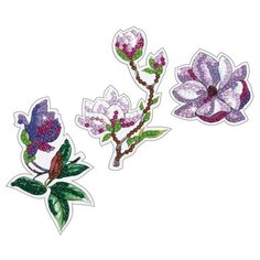 Алмазная мозаика "Наклейки. Магнолия", 6х8 см ФРЕЯ