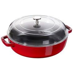 Сотейник Staub 12722623/12722606, 26 см, с крышкой, вишневый