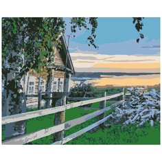 Картина по номерам «Домик в деревне», 40x50 см, HOBRUK