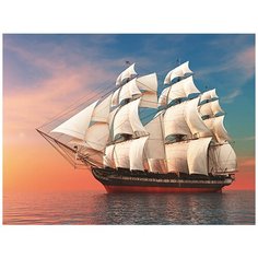 Алмазная мозаика-открытка "Утренний пейзаж", 15x20 см Molly