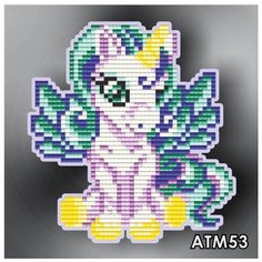 Алмазная вышивка «Единорог» (магнит), 12х12,5 см, Арт Соло Art Solo