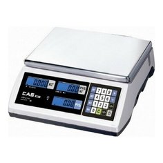Торговые весы CAS ER JR-15CB белые
