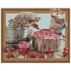 Алмазная мозаика "Вишневое настроение", 40x50 см