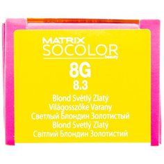 Matrix Socolor Beauty стойкая крем-краска для волос, 8G светлый блондин золотистый, 90 мл