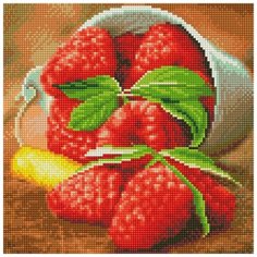 Алмазная мозаика "Ягода малина", 30x30 см Molly