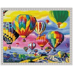 Алмазная мозаика "Парад воздушных шаров", 40x50 см Molly