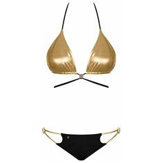 Купальник бикини Obsessive, размер M, черный/золотистый