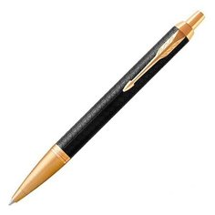 Ручка шариковая PARKER "IM Premium Black/Gold GT" 1,0мм, синяя, в подарочной упаковке