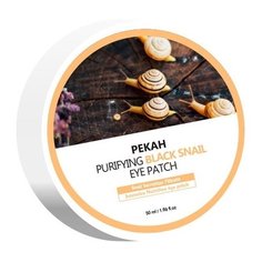 Pekah Патчи для глаз с муцином черной улитки Black Snail Eye Patch, 60 шт.