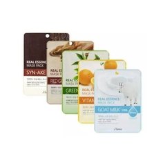 Juno Набор тканевых масок «тонус и гладкость кожи», 5шт