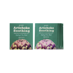 Petitfee Маска гидрогелевая с артишоком - Artichoke soothing hydrogel face mask, 32г*5шт(упаковка)