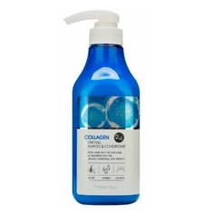 FarmStay Шампунь-кондиционер с коллагеном - Collagen water full shampoo conditioner, 530мл