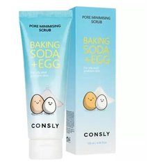 Consly Скраб для лица с содой и яичным белком - Baking soda egg pore, 120мл