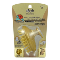 Ikemoto Щетка массажная с маслом камелии - Head spa tsubaki oil shampoo brush, 1шт